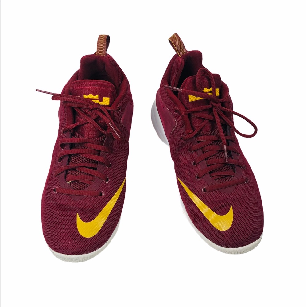 NIKE LEBRON ZOOM WITNESS CAVALIERS WINE sz Y7 - Picture 4 of 10